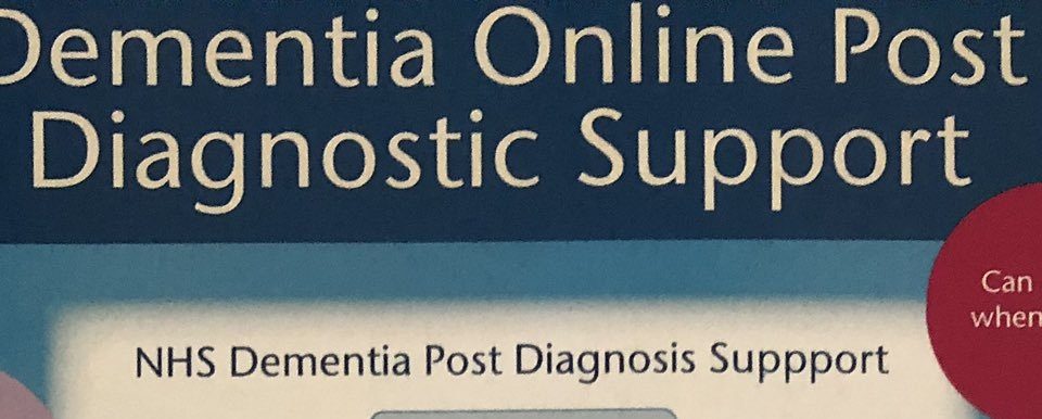 Dementia online post diagnostic support poster